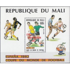 Футбол Мали 1982, ЧМ Испания-82 блок Mi: 21 НАДПЕЧАТКА