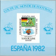 Футбол Того 1981, ЧМ Испания-82 люкс-блок картон (редкая)