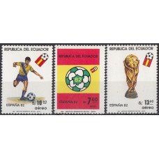 Футбол Эквадор 1982, ЧМ Испания-82, серия 3 марки