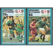Футбол Гренадины Сент Винсент 1986, ЧМ Мексика-86, 2 марки серии