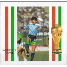 Футбол Гренада 1990, ЧМ Италия-90, блок Mi: 255