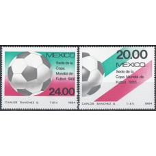 Футбол Мексика 1984, ЧМ Мексика-86, серия 2 марки