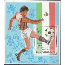 Футбол Никарагуа 1986, ЧМ Мексика-86, блок Mi: 167