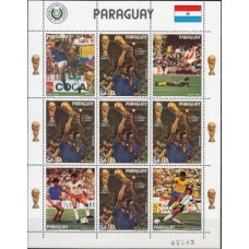 Футбол Парагвай 1982, ЧМ Испания-82, малый лист марки Mi: 3561