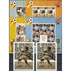 Футбол Бутан 1982, ЧМ Испания-82 полная серия в малых листах с блоками