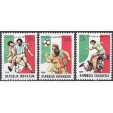 Футбол Индонезия 1990, ЧМ Италия-90, серия 3 марки