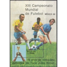 Футбол Бразилия 1985, ЧМ Мексика-86 блок Mi: 68