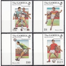 Футбол Гамбия 1986, ЧМ Мексика-86 серия 4 марки