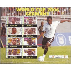 Футбол Гана 2006, ЧМ Германия-2006, малый лист НАДПЕЧАТКА