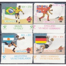 Футбол Гренада 1981, ЧМ Испания-82, серия 4 марки