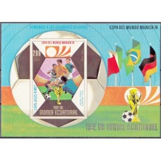 Футбол Экваториальная Гвинея 1973, ЧМ ФРГ-74, блок (Mi:87)