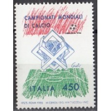 Футбол Италия 1989, ЧМ Италия-90 марка Mi: 2102