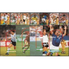 Футбол Мальдивы 1990, ЧМ Италия-90, полная серия без зубцов(очень редкая)