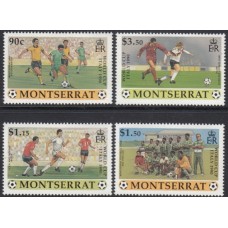 Футбол Монтсеррат 1990, ЧМ Италия-90 серия 4 марки Mi: 781-784