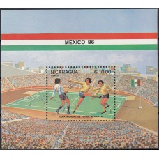 Футбол Никарагуа 1986, ЧМ Мексика-86 блок Mi: 162