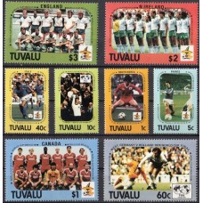 Футбол Тувалу 1986, ЧМ Мексика-86, серия 8 марок