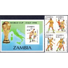 Футбол Замбия 1990, ЧМ Италия-90 полная серия