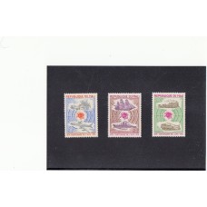 История Почты Мали 1974, серия 3 марки, 100 летие почты