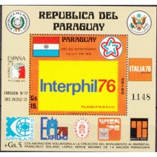 Филателистические выставки Парагвай 1976, Филвыставка INTERPHIL-76 блок Mi: 275