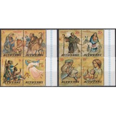 Религия Аитутаки 1977, Рождение Иисуса Христа серия 8 марок Мадонна