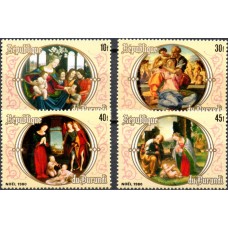 Живопись Бурунди 1981, Итальянская живопись, серия 4 марки