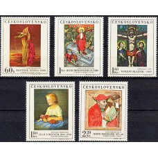 Живопись Чехословакия 1969, Картины Европейских художников, серия 5 марок