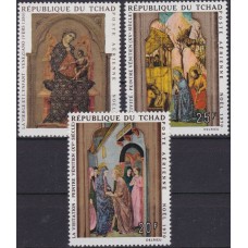 Живопись Чад 1970, Библейские сюжеты Рождество, серия 3 марки