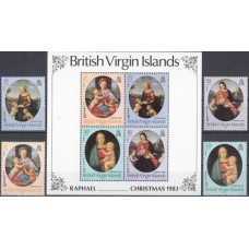 Живопись Британские Виргинские острова 1983, Рафаэль полная серия