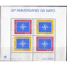 Милитари Португалия 1979, 30 лет НАТО, блок Mi: 26