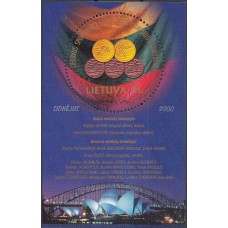 Олимпиада Литва 2000, Сидней-2000 Медали литовских олимпийцев, блок Mi: 21