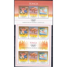 Олимпиада Тонга 2012, Лондон-2012 полная серия в малом листе