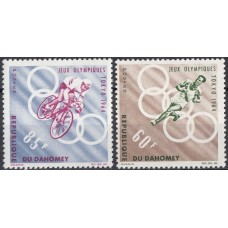 Олимпиада Дагомея 1964, Токио-64 Mi: 239-240 с зубцами