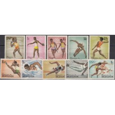 Олимпиада Бурунди 1964, Токио-64 серия 10 марок с зубцами
