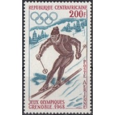 Олимпиада ЦАР 1968, Гренобль-68 Горные лыжи, марка Mi: 159A