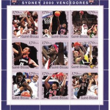 Олимпиада Гвинея Биссау 2001, Сидней-2000 Медалисты Баскетбол, малый лист с зубцами