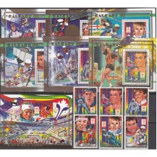 Олимпиада Гвинея 1988, Калгари-88 полная серия с люкс-блоками (редкий)