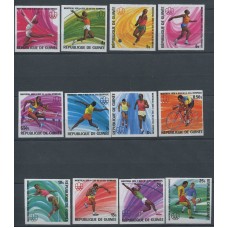 Олимпиада Гвинея 1976, Монреаль-76, серия 12 марок без зубцов