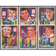 Олимпиада Гвинея 1988, Калгари-88 серия 8 марок
