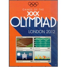 Олимпиада Либерия 2012, Лондон-2012 малый лист