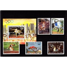 Олимпиада Нигер 1984, Лос Анджелес полная серия(блок Барьеры)
