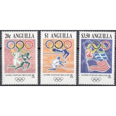 Олимпиада Ангилья 1996, 100 лет современным Олимпийским играм, серия 3 марки