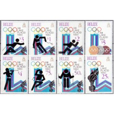 Олимпиада Белиз 1980, Лейк-Плэсид-80, первый выпуск, серия 8 марок
