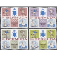 Олимпиада Бермудские острова 1968, Мексика-68 полная серия 4 марки