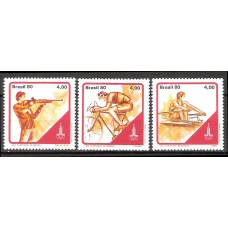 Олимпиада Бразилия 1980, Москва-80 серия 3 марки