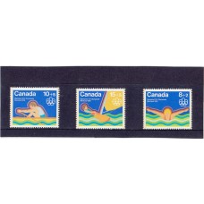 Олимпиада Канада 1975, Монреаль-76, серия 3 марки Водные виды спорт