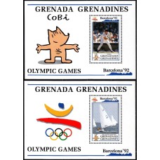 Олимпиада Гренада Гренадины 1992, Барселона-92, комплект 2 блока (Mi: 237-238)