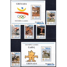 Олимпиада Гренада 1990, Барселона-92 серия 5 марок 2 блока