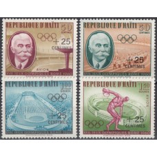 Олимпиада Гаити 1960, Рим-60 полная серия, Новый номинал на марках Mi: 631-634
