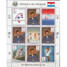 Олимпиада Парагвай 1989, Лиллехаммер-92 Фрэнк Пикард, Малый лист марки Mi: 4316