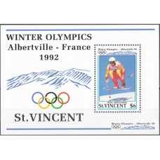 Олимпиада Сент Винсент 1992, Албертвилль-92 Горнолыжный слалом, блок Mi: 202